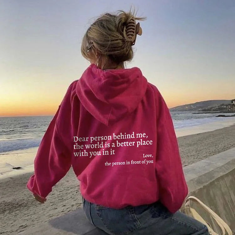 ELEGANTBY | DEAR PERSON BEHIND ME HOODIE