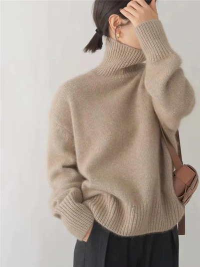 FYONA™ | Pull douillet à col roulé en laine 