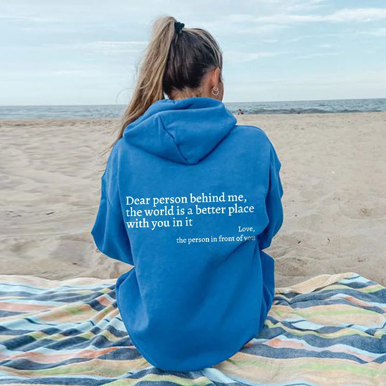 ELEGANTBY | DEAR PERSON BEHIND ME HOODIE