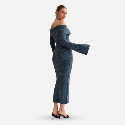 SABINA™ | Off-Shoulder Knit Kleid