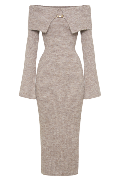 SABINA™ | Off-Shoulder Knit Kleid