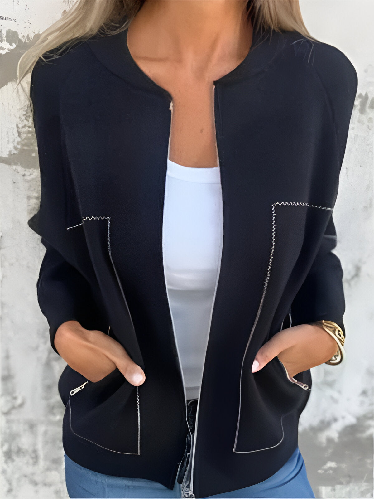 SYLVIE™ | Veste avec poches et zip