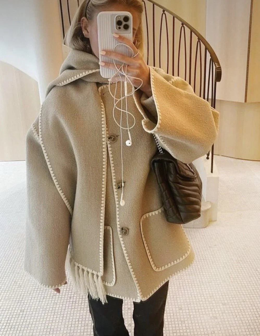 SOPHIE™ | Manteau écharpe 