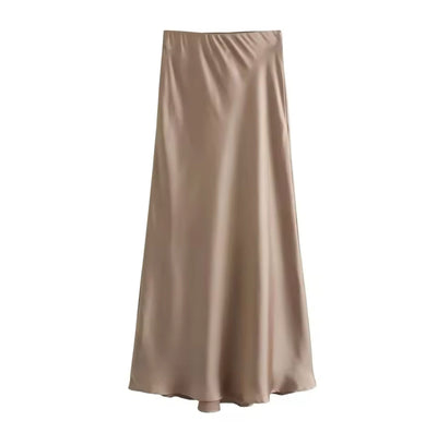 HANNAH™ | Satin Maxi Skirt