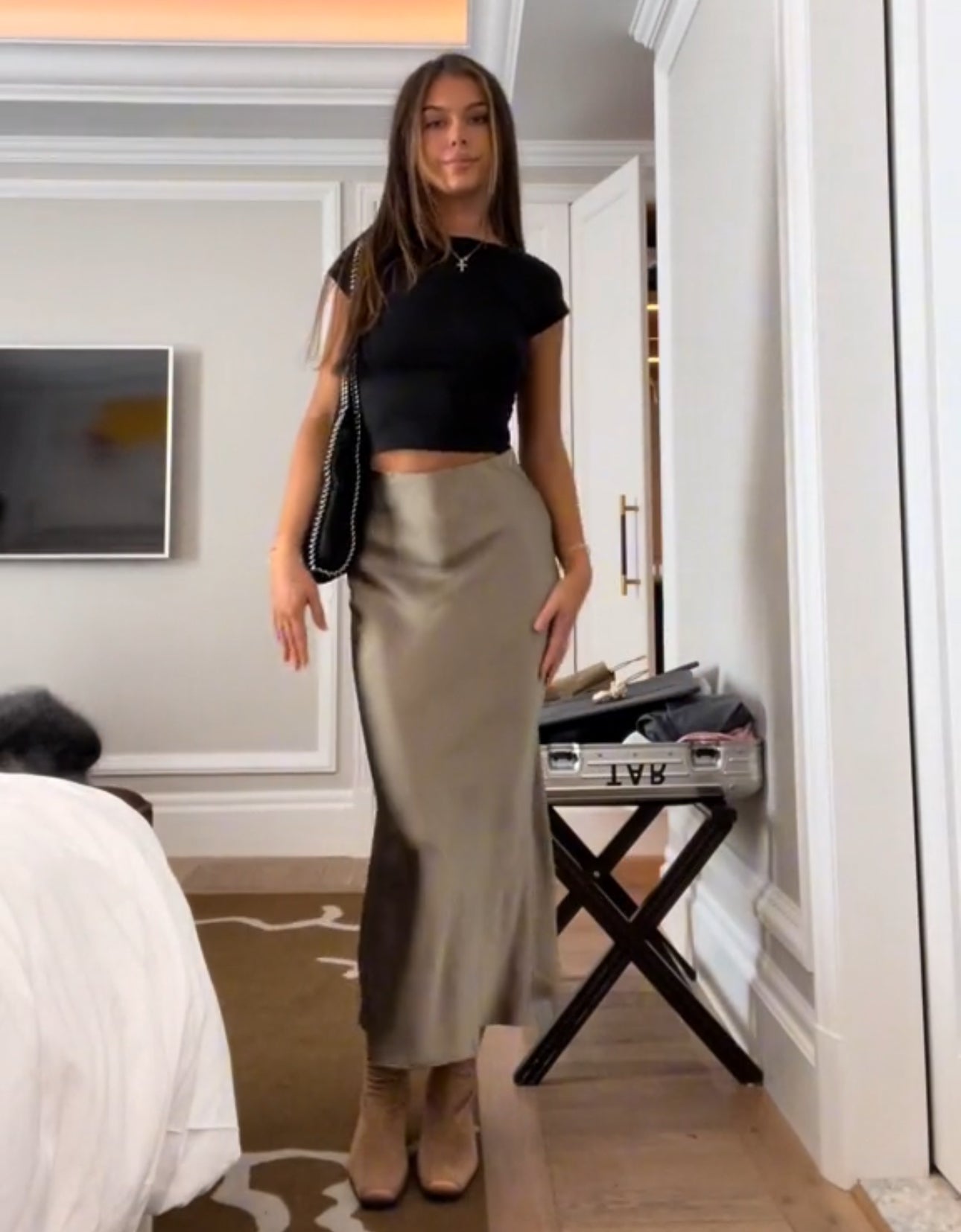 HANNAH™ | Satin Maxi Skirt