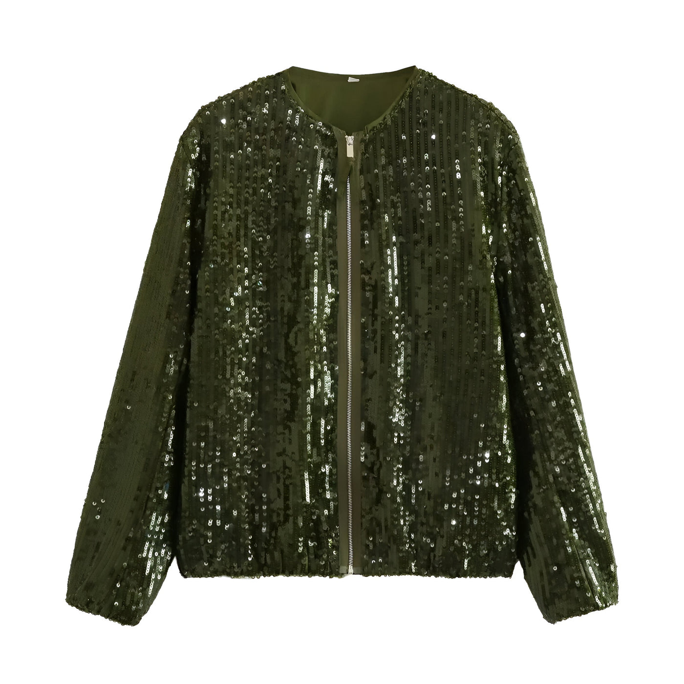 JOURNI™ | Chic sequin bomber jacket