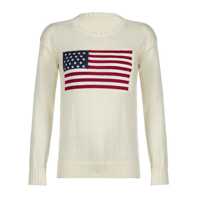 JULIA™ | Pull drapeau américain 