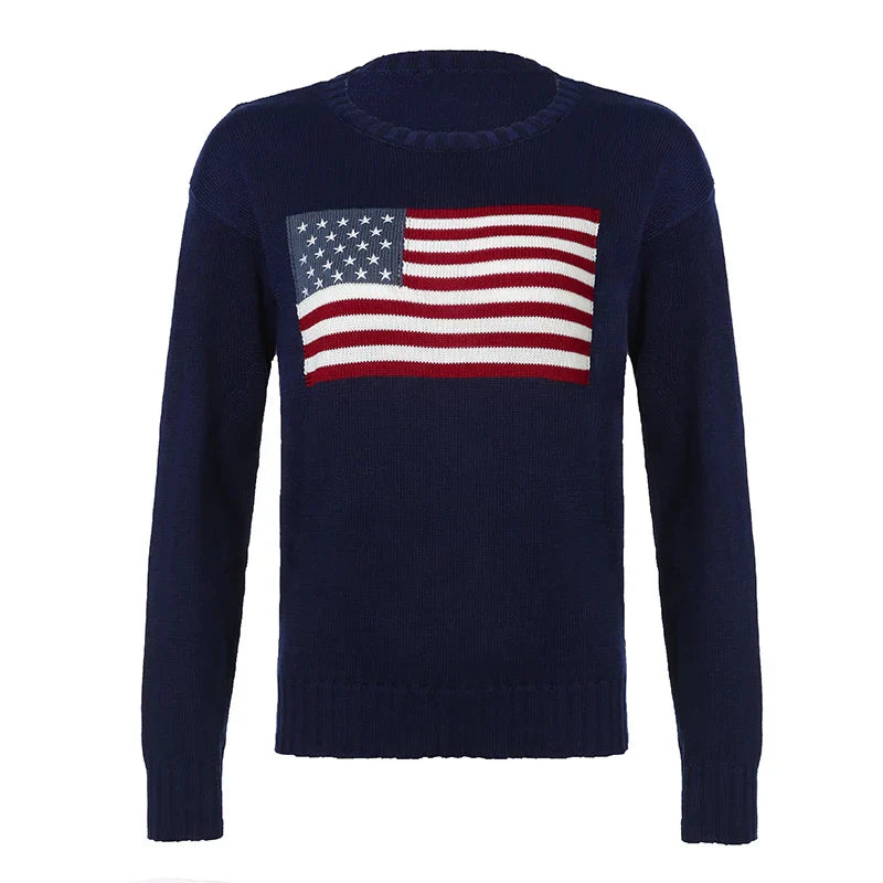 JULIA™ | Pull drapeau américain 