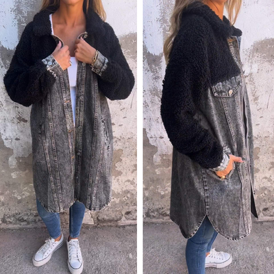 BIANCA™ | Coole Denim-Weste mit Sherpa-Futter