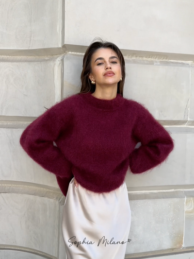 SOPHIE™| Col rond en mohair