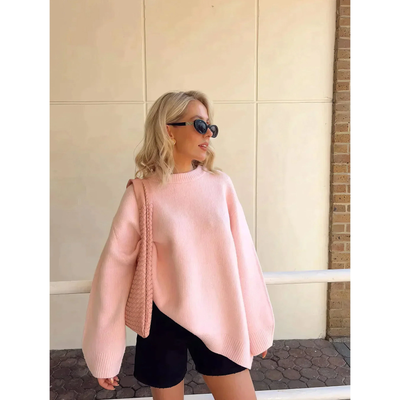 ELEGANTBY™ | Cozy Comfortable Pink Sweater