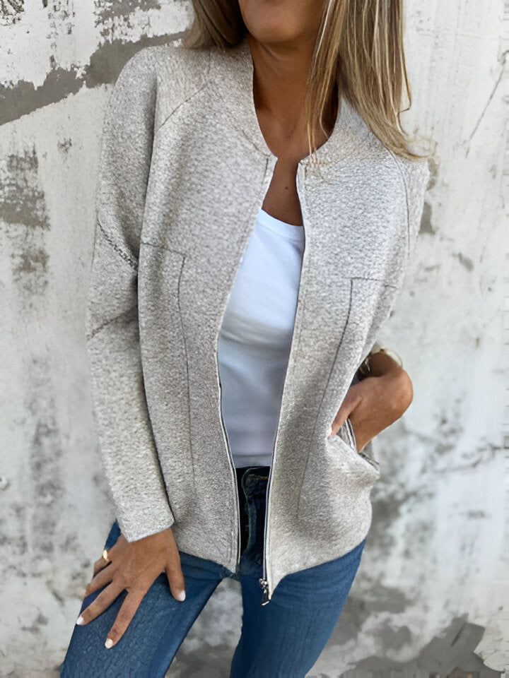 SYLVIE™ | Jacke mit Taschen und Reißverschluss