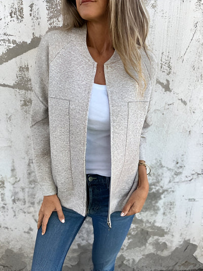 SYLVIE™ | Jacke mit Taschen und Reißverschluss