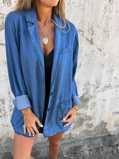 MAIA™ | Casual denim suit jacket